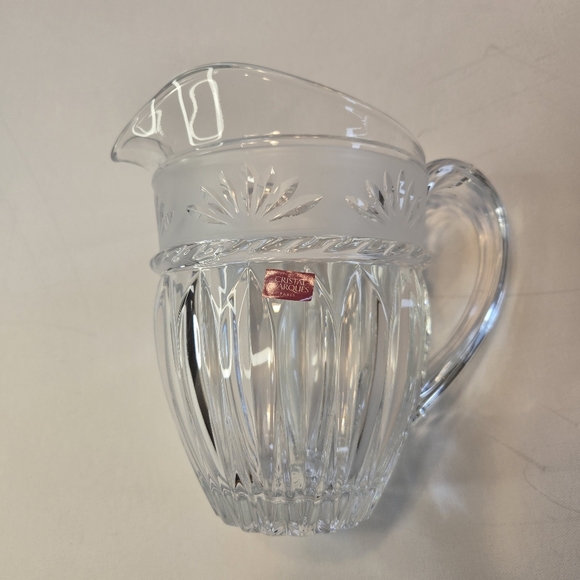 Cristal D'Arques Glass Etched Lead-Free Crystal Pitcher‎ - Picture 2 of 8